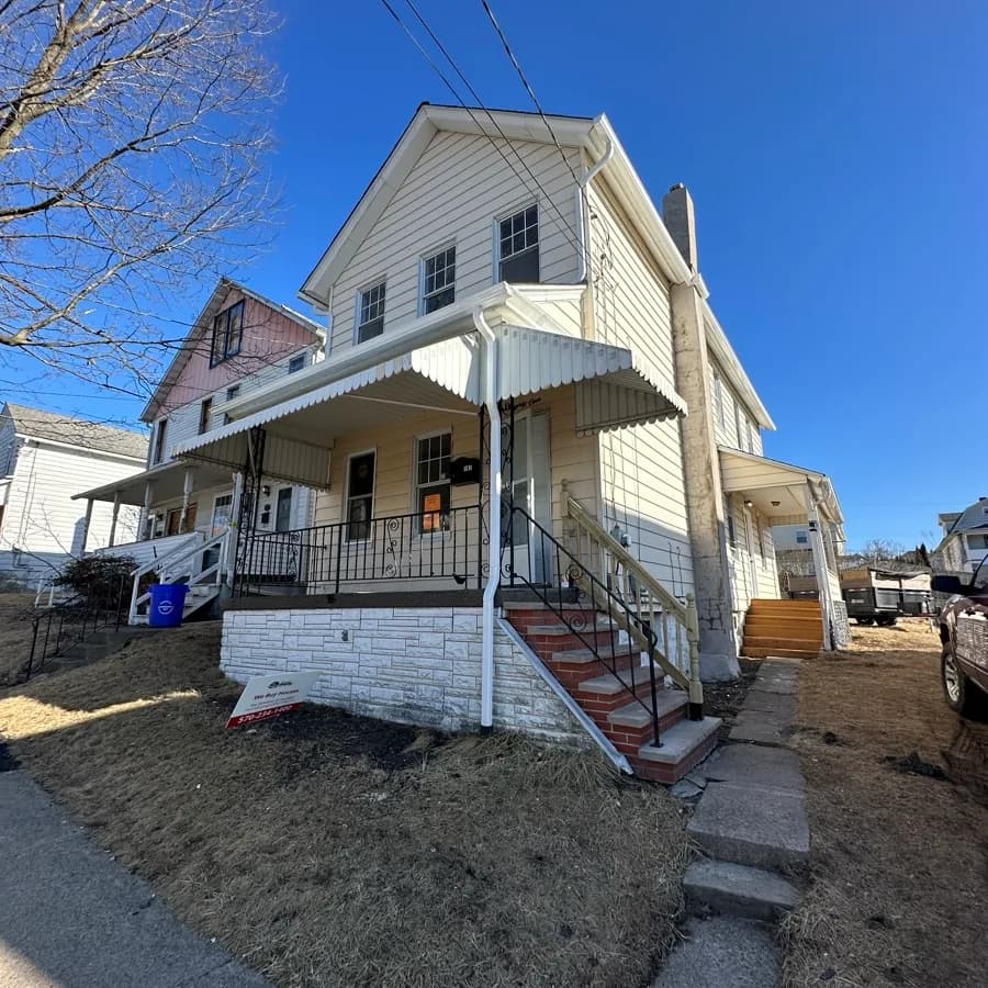 Completed exterior renovation at 181 West Noble Street in Nanticoke