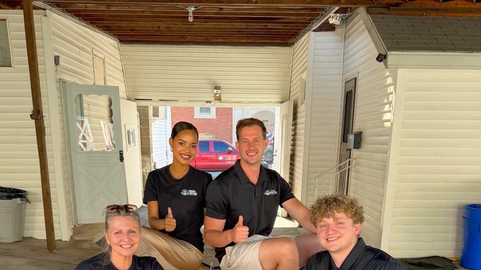 House Buying Solutions PA team at a community cookout at the 401 Church Street office in Archbald