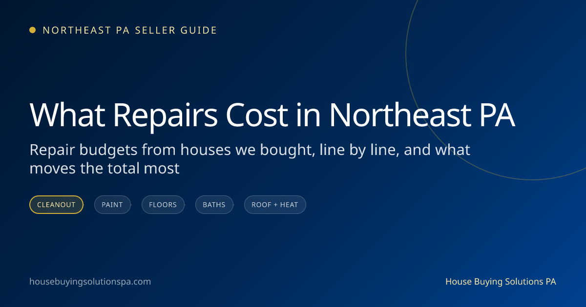 What repairs cost in Northeast PA: numbers from our own jobs