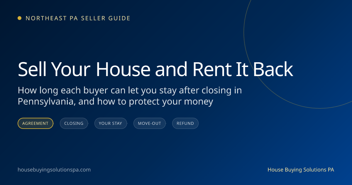 Sell your house and rent it back: staying after closing in PA