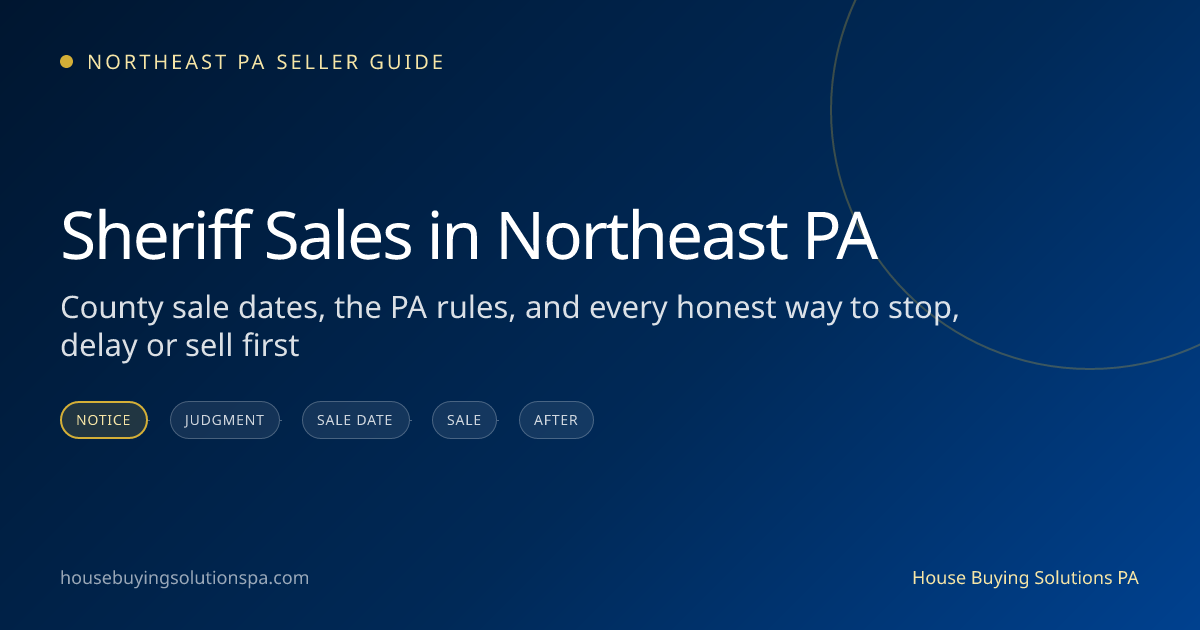 Sheriff sales in Northeast PA: dates, rules and how to stop one