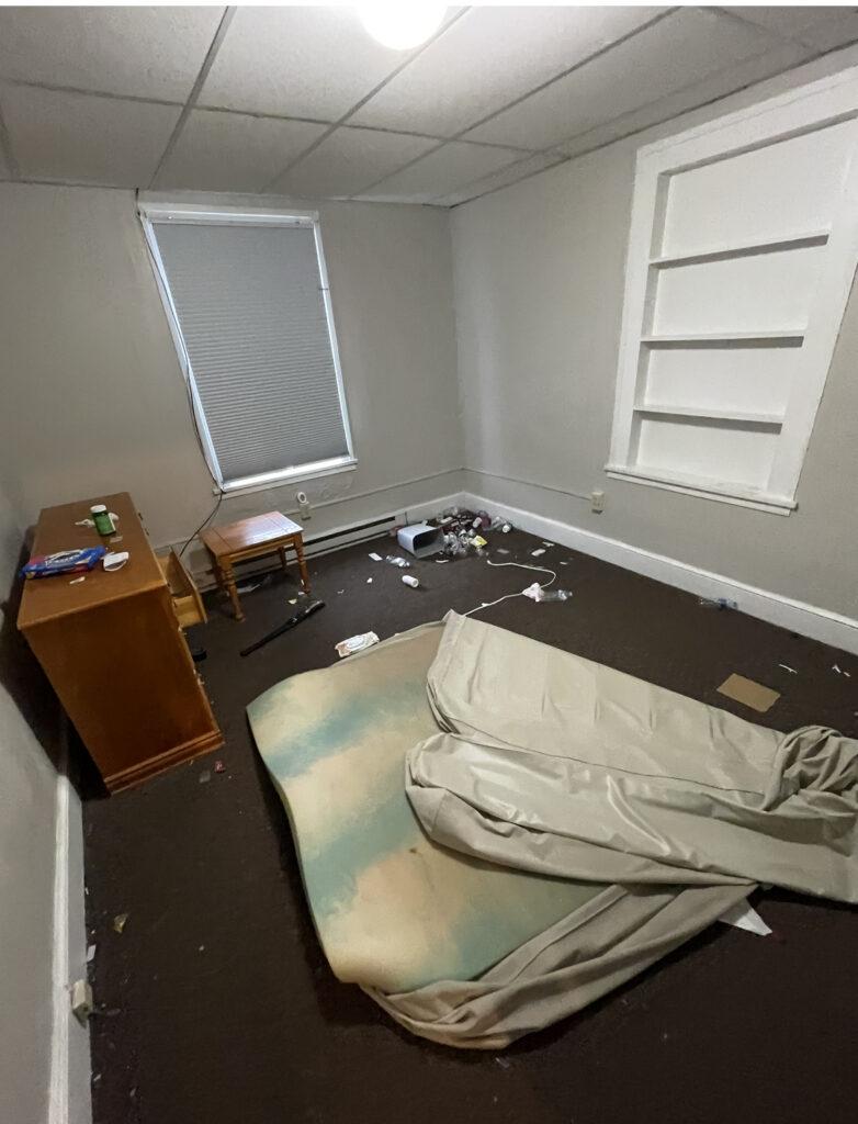 Bad renter Notices rental property